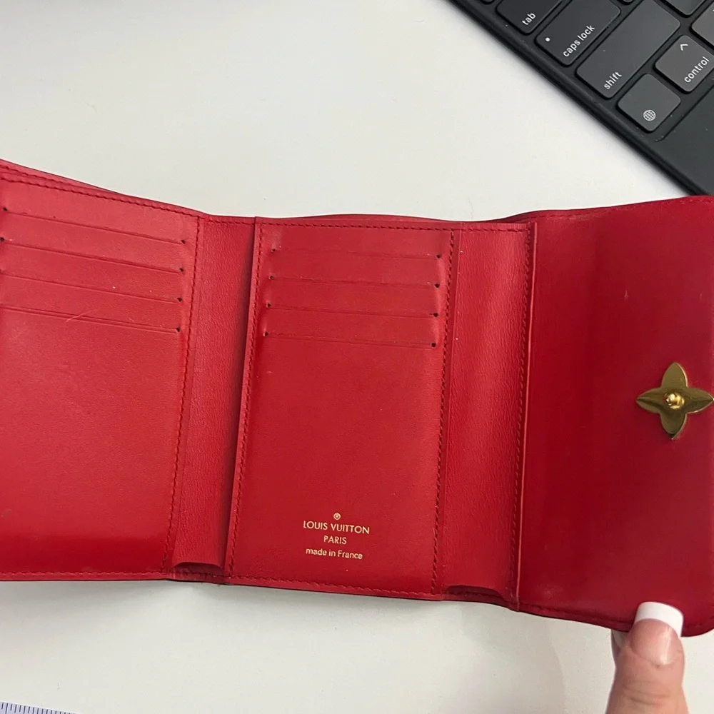 Louis Vuitton Monogram Wallet in Brown and Red - Picture 3 of 5